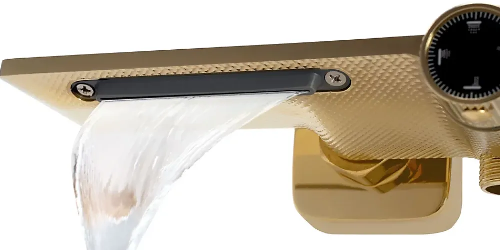 Colonne De Douche Mécanique|Rea Kit De Douche Helix Gold 38X30X114,5Cm