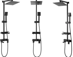 Colonne De Douche Mécanique|Rea Kit De Douche Jack Black 45X21,5X102Cm