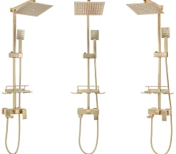 Rea Kit De Douche Jack Brush Gold 45X21,5X102Cm