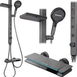 Rea Kit De Douche Karl Thermostat Titanium
