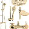 Colonne De Douche Mécanique|Rea Kit De Douche Luis Gold 45X21X100Cm