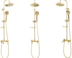 Colonne De Douche Mécanique|Rea Kit De Douche Luis Gold 45X21X100Cm