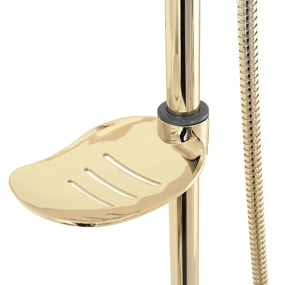 Colonne De Douche Mécanique|Rea Kit De Douche Luis Gold 45X21X100Cm