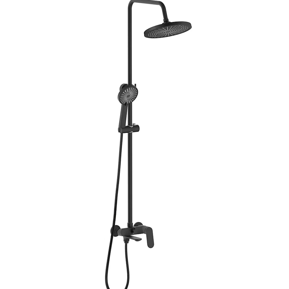 Colonne De Douche Mécanique|Rea Kit De Douche Marco Black 25X12,5X117Cm