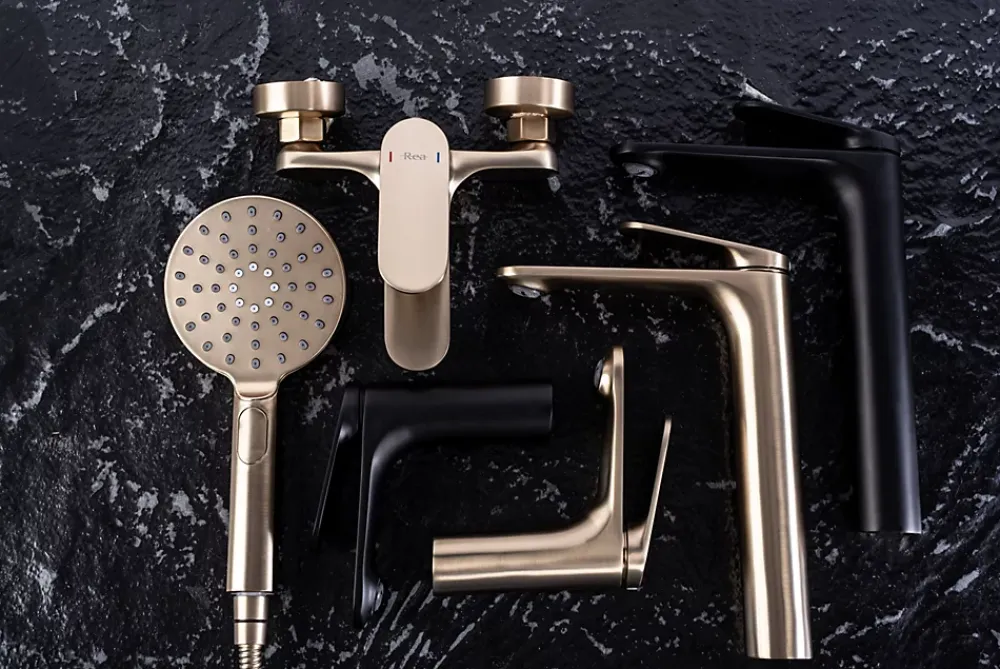 Colonne De Douche Mécanique|Rea Kit De Douche Marco Black 25X12,5X117Cm