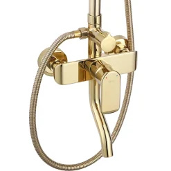 Colonne De Douche Mécanique|Rea Kit De Douche My1805-77G Bloom Gold 45X25X144Cm