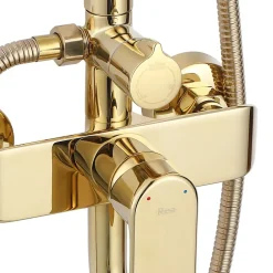 Colonne De Douche Mécanique|Rea Kit De Douche My1805-77G Bloom Gold 45X25X144Cm