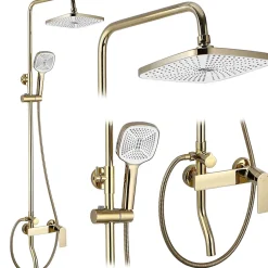 Rea Kit De Douche My1902-77G Storm Gold 19X23X136Cm