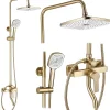 Colonne De Douche Mécanique|Rea Kit De Douche My2021-77Gg Argus Brush Gold 44X23X144Cm