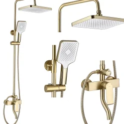 Colonne De Douche Mécanique|Rea Kit De Douche My2061-77Gg Hass Brush Gold 40,5X26,5X122Cm