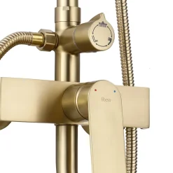 Colonne De Douche Mécanique|Rea Kit De Douche My2061-77Gg Hass Brush Gold 40,5X26,5X122Cm