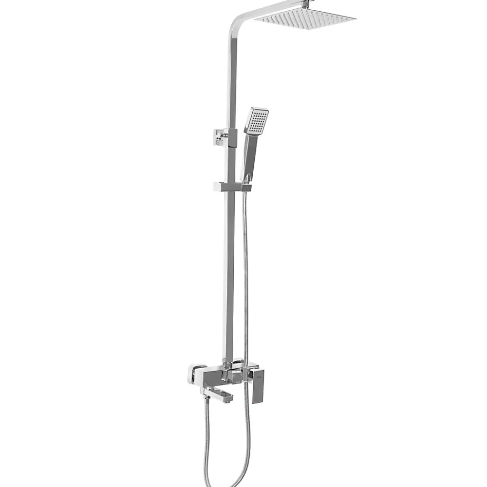 Colonne De Douche Mécanique|Rea Kit De Douche Navaro Chrome 14,5X21,5X119,5Cm