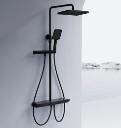 Rea Kit De Douche Pedro Thermostat Black