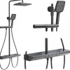 Colonne De Douche Mécanique|Rea Kit De Douche Pedro Thermostat Titanium