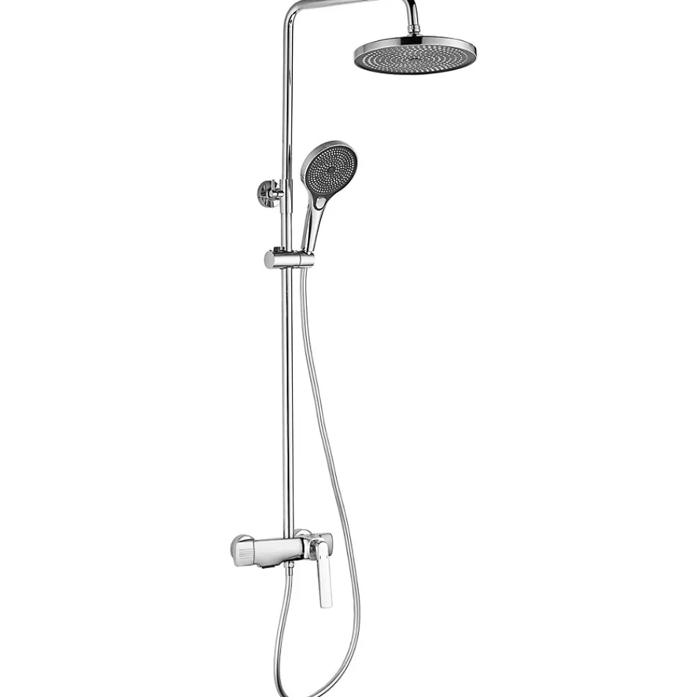 Colonne De Douche Mécanique|Rea Kit De Douche Rebel Chrome 17X25X135,5Cm