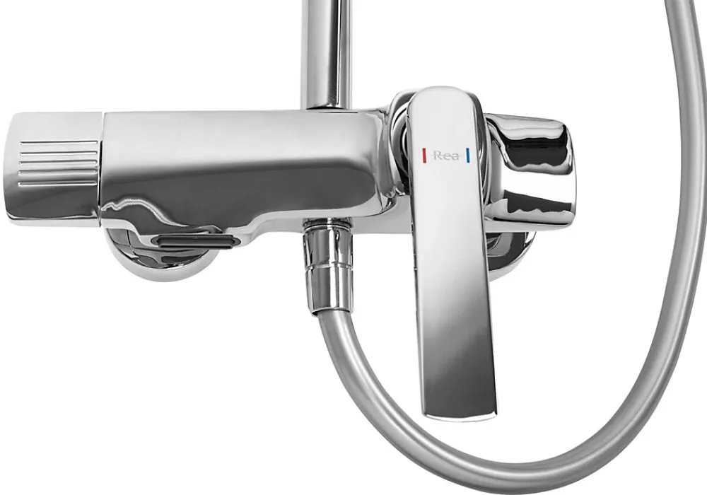 Colonne De Douche Mécanique|Rea Kit De Douche Rebel Chrome 17X25X135,5Cm