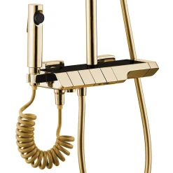 Rea Kit De Douche Rob Thermostat Gold 11,5X33X115Cm