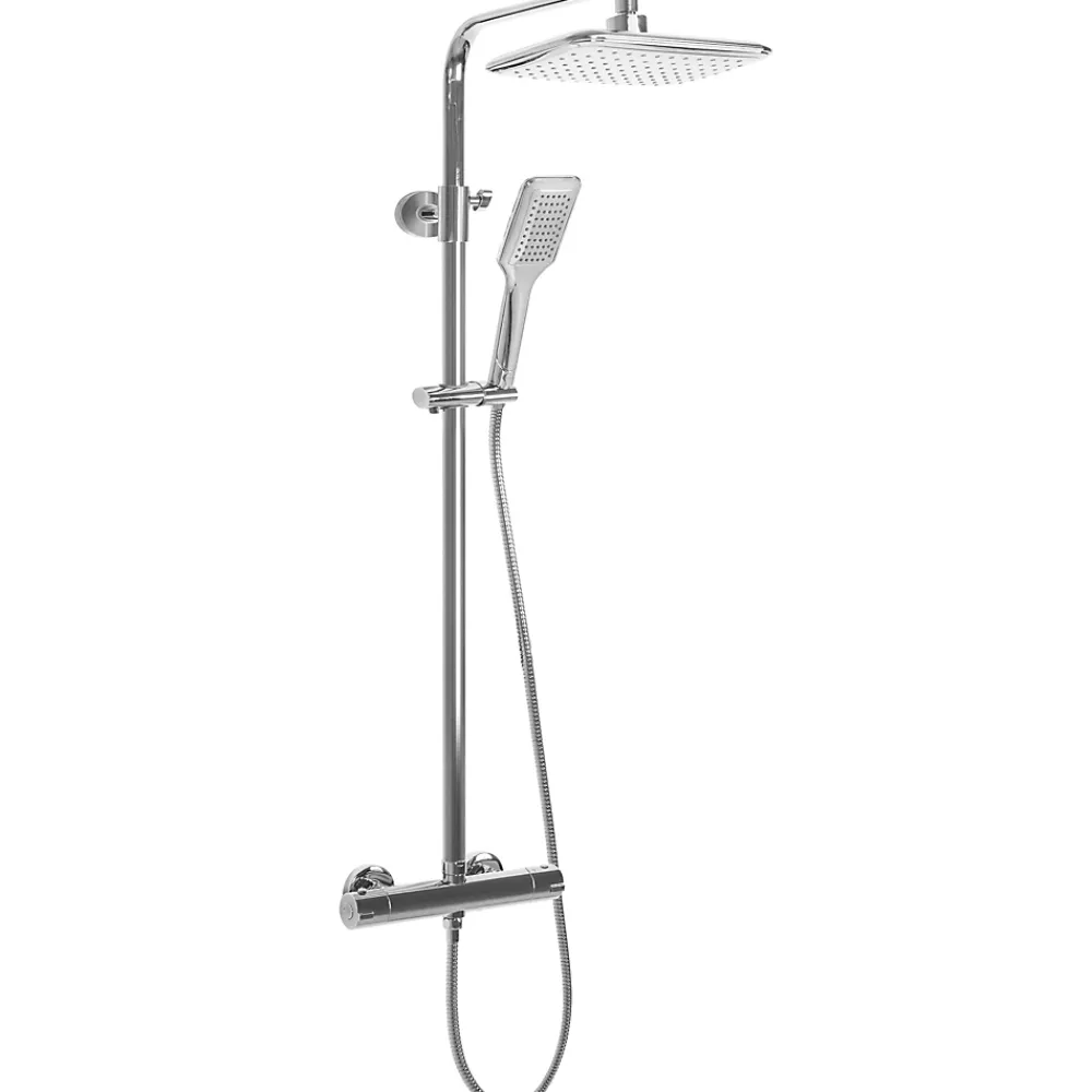 Colonne De Douche Mécanique|Rea Kit De Douche Tom Thermostat Chrome 7X27,5X120Cm