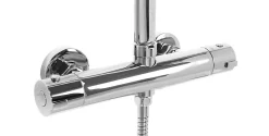 Colonne De Douche Mécanique|Rea Kit De Douche Tom Thermostat Chrome 7X27,5X120Cm