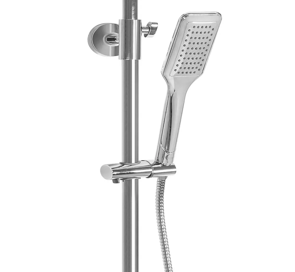 Colonne De Douche Mécanique|Rea Kit De Douche Tom Thermostat Chrome 7X27,5X120Cm
