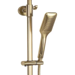 Colonne De Douche Mécanique|Rea Kit De Douche Tom Thermostat Brush Gold 8X27,5X120Cm