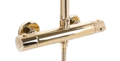 Rea Kit De Douche Tom Thermostat Gold 7X27,5X120Cm