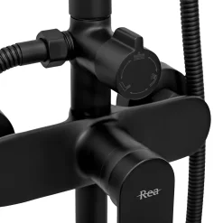 Rea Kit De Douche Verso Black 45,5X22X143,5Cm