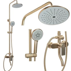 Rea Kit De Douche Verso Brush Gold 45,5X22X143,5Cm