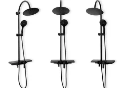 Colonne De Douche Mécanique|Rea Kit De Douche Vigo Black 51,5X40X99Cm