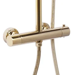 Colonne De Douche Mécanique|Rea Kit De Douche Vincent Thermostat Gold 27,5X27X123,5Cm
