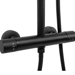 Rea Kit De Douche Vincent Thermostat Black 35X27X123,5Cm
