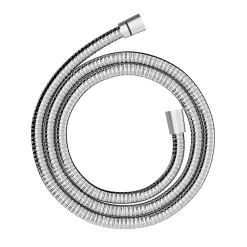 GoodHome Kit de douche sans robinetterie avec douchette 1 jet + flexible + barre réglable Etel argent