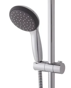 Colonne De Douche Sans Robinetterie|Grohe Kit de douche sans robinetterie avec douchette 1 jet + flexible + barre réglable, chrome, Vitalio Start