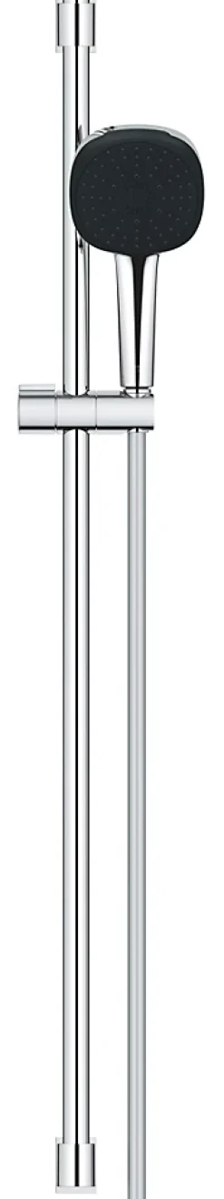 Grohe Kit de douche sans robinetterie avec douchette + flexible + barre chrome, Vitalio Comfort 100