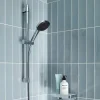 Grohe Kit de douche sans robinetterie avec douchette 2 jets + flexible + barre chrome, Vitalio Comfort 110