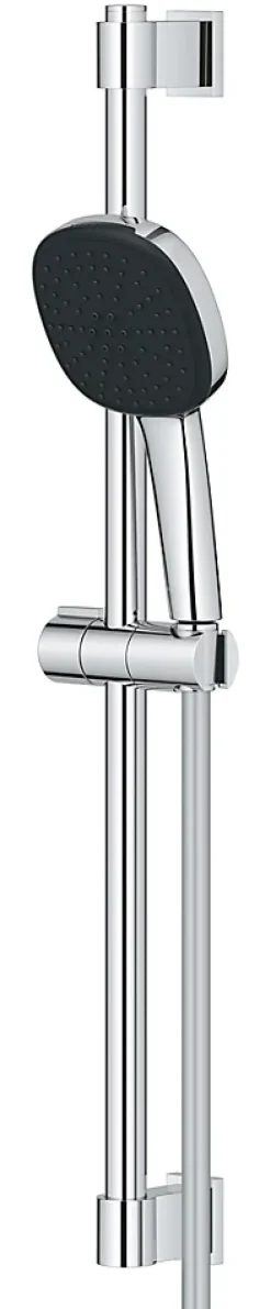 Grohe Kit de douche sans robinetterie avec douchette 2 jets + flexible + barre chrome, Vitalio Comfort 110