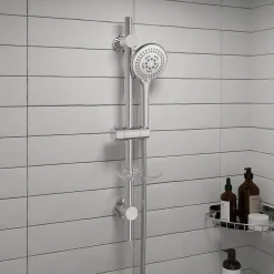 Colonne De Douche Sans Robinetterie|GoodHome Kit de douche sans robinetterie 5 jets Kielder chromé