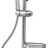 Edouard Rousseau Kit de douche sans robinetterie avec douchette 3 jets + flexible + barre réglable, chrome, Tamari