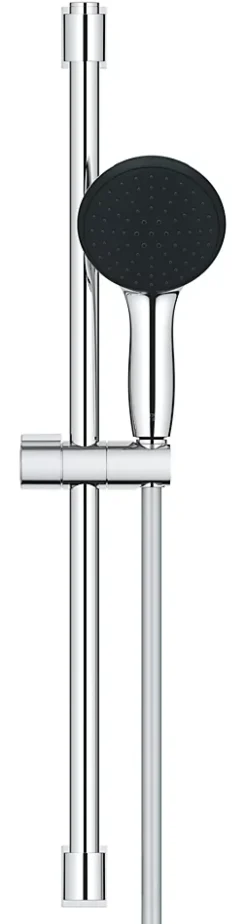 Colonne De Douche Sans Robinetterie|Grohe Kit de douche sans robinetterie avec douchette + flexible + barre chrome, Vitalio Start