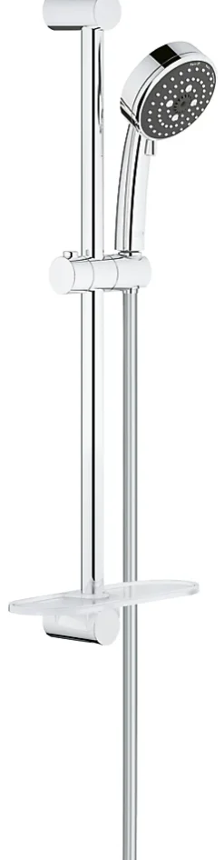 Grohe Kit de douche sans robinetterie avec douchette 3 jets + flexible + barre réglable Vitalio