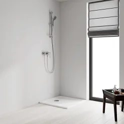 Grohe Kit de douche sans robinetterie avec douchette 3 jets + flexible + barre réglable Vitalio