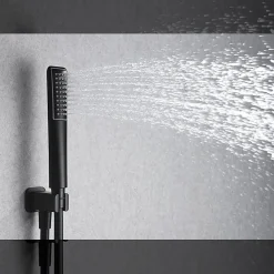 Imex Products Kit de douche thermostatique encastre HIDRA noir mat