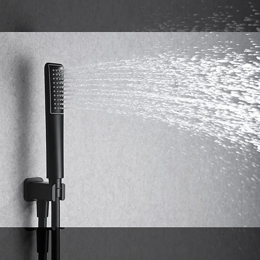 Imex Products Kit de douche thermostatique encastre HIDRA noir mat