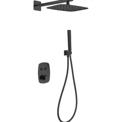 Imex Products Kit de douche thermostatique encastre HIDRA noir mat