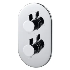 Colonne De Douche Encastrable|GoodHome Kit de douche thermostatique à encastrer chrome Cavally