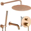 Colonne De Douche Mécanique|Rea Kit de douche-baignoire encastrée Lungo Copper Brush + box