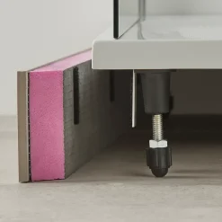 Kit de fixations de plinthe à carreler pour receveur de douche à poser, amovible, GoodHome Brosna