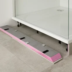 Receveur De Douche|GoodHome Kit de fixations de plinthes à carreler pour receveur de douche à poser, amovibles, Brosna