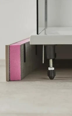 Receveur De Douche|GoodHome Kit de fixations de plinthes à carreler pour receveur de douche à poser, amovibles, Brosna