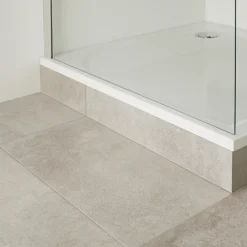 Receveur De Douche|GoodHome Kit de fixations de plinthes à carreler pour receveur de douche à poser, amovibles, Brosna
